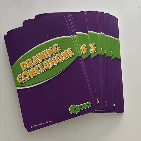 Drawing Conclusions Educational Practice Cards for kids, teacher tools - Picture 2 of 7